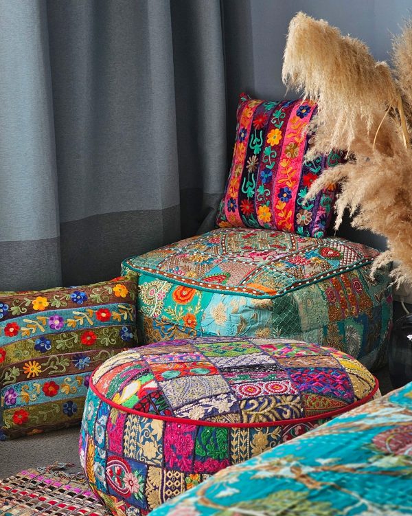 Pouff - Eco Filling with Polyester-Viscose-Cotton Blend | 60 x 20 cm - Image 3